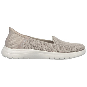 Skechers On The GO Fle Cushioning Abrasion Resistant Breathable Low Top Casual Shoes Women's Taupe 1 2634020