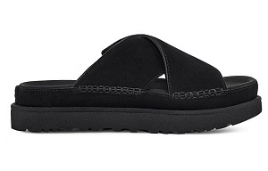 UGG Goldenstar Cross Slide Black Women's 1 2634184