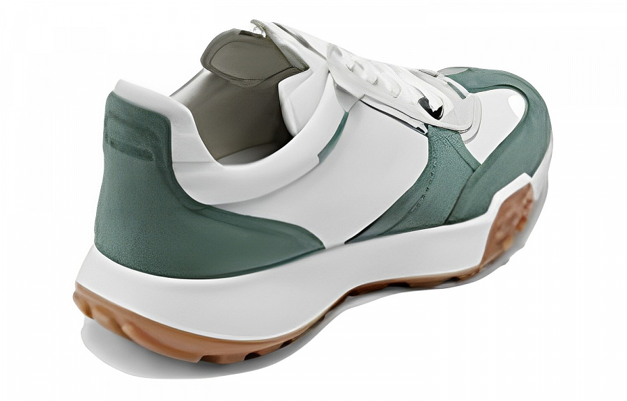 Ecco Slip-Resistant Low-Top Sports Casual Shoes Men's Frost Green