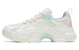 Anta Anti-Slip Wear-Resistant Low-Top Sports Casual Shoes Women's White Pink Blue