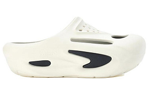 FILA FUSION Shell Slipper Cut Out Quiet Slide Slippers Women's White Black 1 2634593