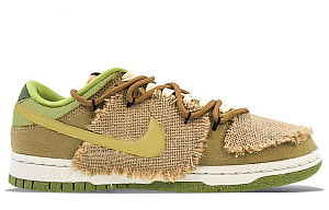 Nike Dunk Low Retro Low-Top Skateboard Shoes Men's White Brown Green 1 2635235