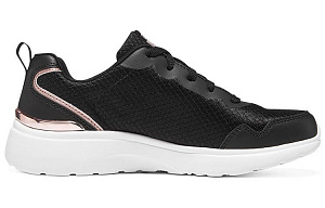 Skechers Roseate Low Top Sports Casual Shoes Women's Black White 1 2635314