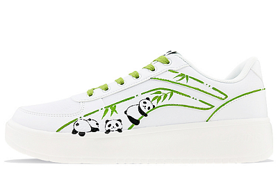 LiNing Low-Top Skateboard Shoes Men's White Green Black