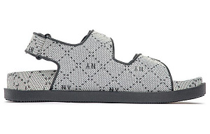 MLB Sandal Double Sandal Jacquard DIA Monogram New York Yankees New York Yankees Sports Sandals Unisex Gray 1 2635527