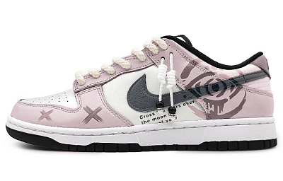 Nike Dunk Low-Top Skateboard Shoes Women's Purple