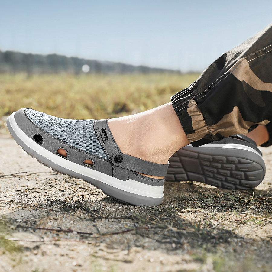 Jeep River Trekking Shoes Men's Gray купить в интернет-магазине Yoocart с быстрой доставкой по России.