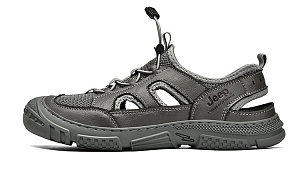 Jeep Breathable Slip-Resistant Beach Sandals Men's Gray