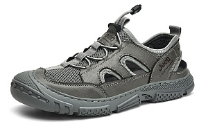 Jeep Breathable Slip-Resistant Beach Sandals Men's Gray 1 2636751