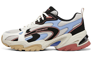 Skechers Stamina V2 Low Top Running Shoes Men's White Black Blue