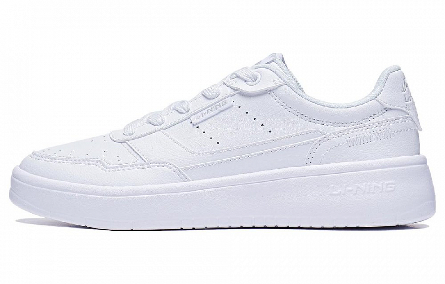 LINING Relaxing Skateboard Shoes Men Low-Top White