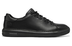 Skechers Wide Fit Breathable Low-Top Casual Shoes Men's Black 1 2637733