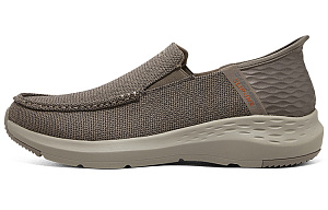 Skechers Slip Ins Durable Cushioning Support Low-Top Casual Shoes Men's Brown