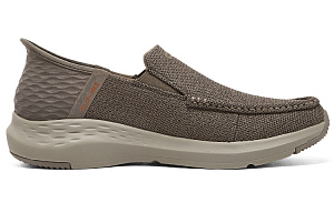 Skechers Slip Ins Durable Cushioning Support Low-Top Casual Shoes Men's Brown 1 2638008
