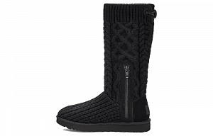UGG Classic Cardi Cabled Knit Boot Black Women's