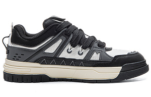 Kappa Wear-Resistant Slip-Resistant Lightweight Low-Top Skateboard Shoes Unisex Black White 1 2638814