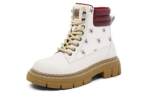 Dickies British Comfortable Versatile Martin Boot Women's Ecru 1 2638854