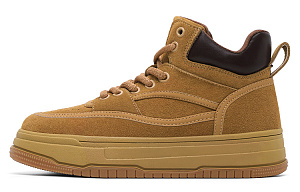 Dickies Slip-Resistant Water-Resistant And Wear-Resistant Mid-Top Skateboard Shoes Women's Earth Yellow