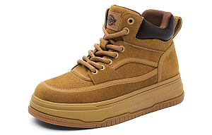 Dickies Slip-Resistant Water-Resistant And Wear-Resistant Mid-Top Skateboard Shoes Women's Earth Yellow 1 2639194