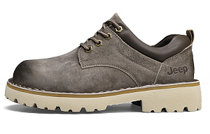 Jeep Ankle Length Outdoor Boots Unisex Khaki