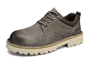Jeep Ankle Length Outdoor Boots Unisex Khaki 1 2639341