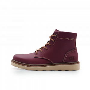 CAT Wear-Resistant Short Outdoor Boots Men's Brown Red