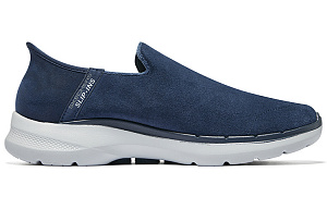 Skechers Cushioning Wear-Resistant Low-Top Running Shoes Men's Navy 1 2640196