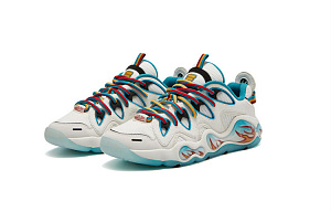 FILA FUSION X Mitchell & Ness Bank Vertical Sneakers 'White Blue' 1 2640960