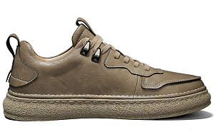 Jeep Low Top Skateboard Shoes Men's Khaki 1 2640992