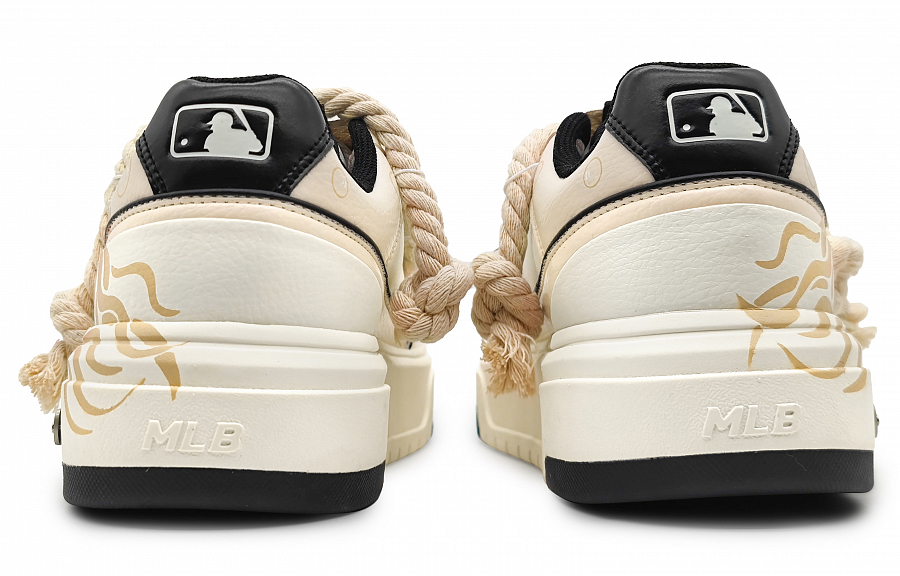 MLB Chunky Liner Wear-Resistant Height Increasing Low-Top Skateboard Shoes Unisex Beige купить в интернет-магазине Yoocart с быстрой доставкой по России.