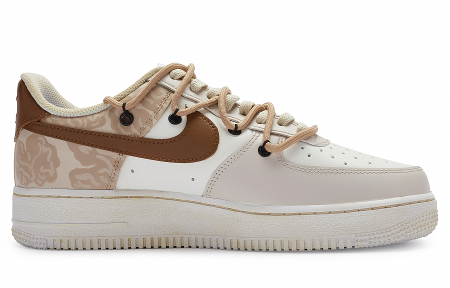 Nike Air Force 1 Slip-Resistant Low-Top Skateboard Shoes Men's Beige Brown купить в интернет-магазине Yoocart с быстрой доставкой по России.