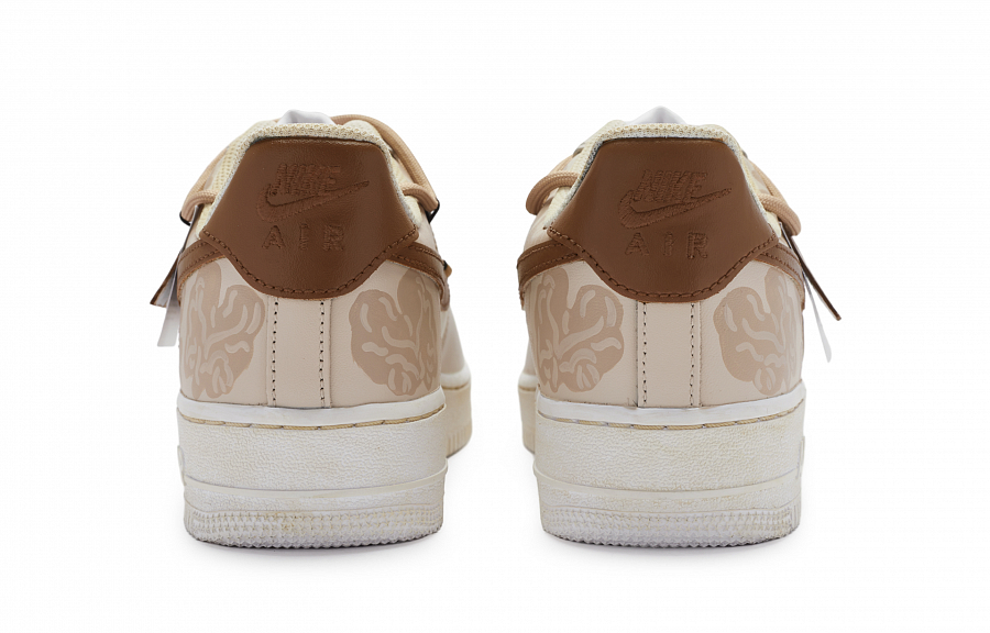 Nike Air Force 1 Slip-Resistant Low-Top Skateboard Shoes Men's Beige Brown купить в интернет-магазине Yoocart с быстрой доставкой по России.
