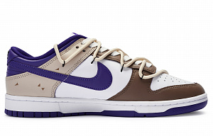 Nike Dunk 811 Manufacture Khaki Purple Low-Top Skateboard Shoes Men's Brown Purple 1 2642362