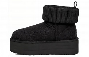 UGG Classic Mini Platform Felted Boot Black Women's