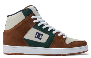DC Shoes MANTECA 4 Anti-Slip Wear-Resistant High-Top Skateboard Shoes Unisex Brown Green 1 2642625
