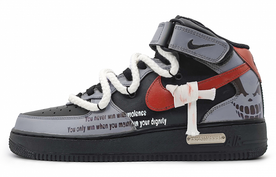 Nike Air Force 1 07 Anti-Slip And Wear-Resistant Balance Coverage Mid-Top Skateboard Shoes Men's Sandalwood Purple купить в интернет-магазине Yoocart с быстрой доставкой по России.