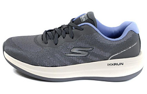 Skechers Durable Breathable Low-Top Running Shoes Women's Gray Blue