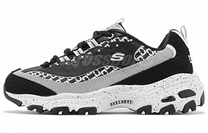 Skechers DLITES Low Top Casual Shoes Women's Black White
