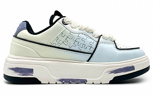MLB Chunky Liner Wear-Resistant Height Increasing Low-Top Skateboard Shoes Unisex Gradient Yellow-blue 1 2643898