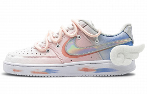 Nike Court Vision 1 Low Laser Anti-Slip Wear-Resistant Low-Top Skateboard Shoes Women's Pink Purple 1 2644364