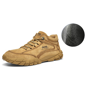 Jeep Mid Top Outdoor Shoes Unisex Camel 1 2645523
