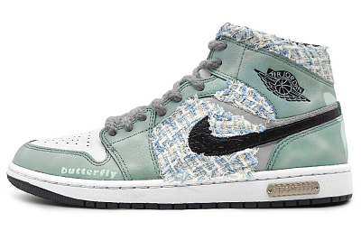 Jordan Air Jordan 1 Mid Mid-Top Vintage Basketball Shoes Men's Green