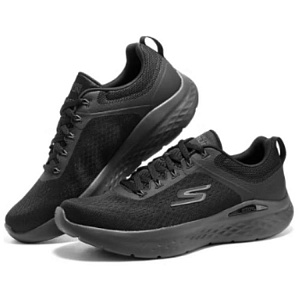 Skechers Go Run Lite Cushioning, Wear Resistant Low Top Running Shoes Men's Black 1 2645771
