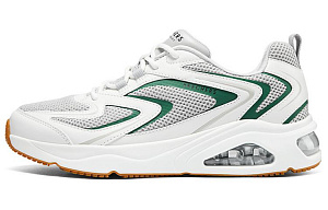 Skechers Wear resistant And Lightweight Low Top Running Shoes Men's White Gray