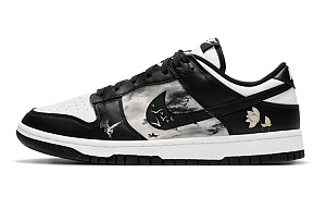 Nike Dunk Anti-Slip Wear-Resistant Low-Top Skateboard Shoes GS Black White