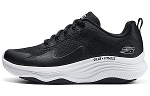 Skechers Sport D'Lu Low Top Casual Shoes Women's Black White