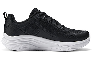 Skechers Sport D'Lu Low Top Casual Shoes Women's Black White 1 2646245