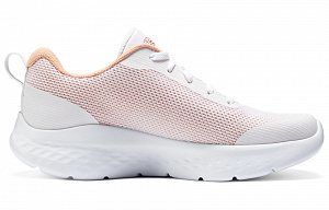 Skechers Go Run Lite Cushioning Breathable Low-Top Casual Running Shoes Women's White Orange 1 2646371