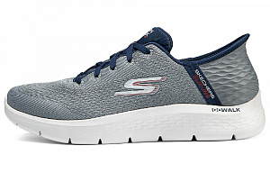 Skechers Go Walk Fle Hands Free Slip-Ins Low-Top Casual Shoes Men's Gray Blue