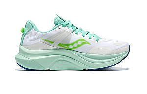 Saucony Tempus TanTu Cushioning, Breathable, And Resilient Design Low Top Running Shoes Women's White Green 1 2646477